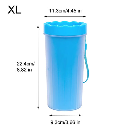 1Pc Pet Plastic Foot Wash Cup S L XL Large Size Silicone Brush Dog Cat Clean Foot Mud Removable Cleaning Foot